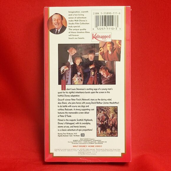 Kidnapped Walt Disneys Studio VHS 1997 New Sealed - Picture 2 of 8